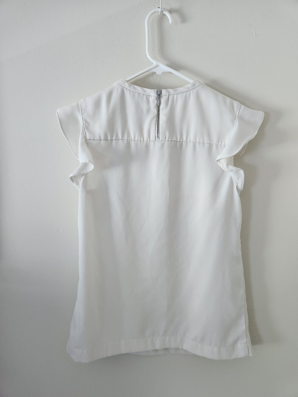J Crew Ruffled Sleeve Top - Picture 4 of 6